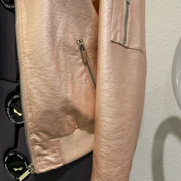 Metallic pink bomber jacket - Picture 7 of 12